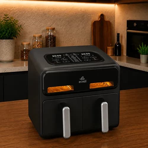 سرخ کن بدون روغن ایوولی مدل AF-9009 ظرفیت 9 لیتری — تصویر ۳