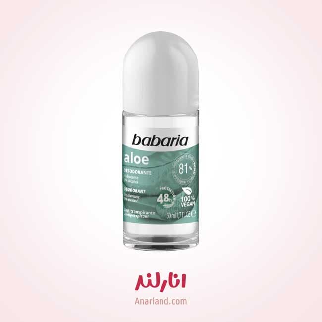 رول ضد تعریق باباریا مدل Aloe حجم 50 میلی لیتر