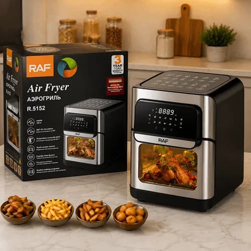 سرخ کن راف مدل R5152 ظرفیت ۱۲ لیتر بدون روغن — تصویر ۲
