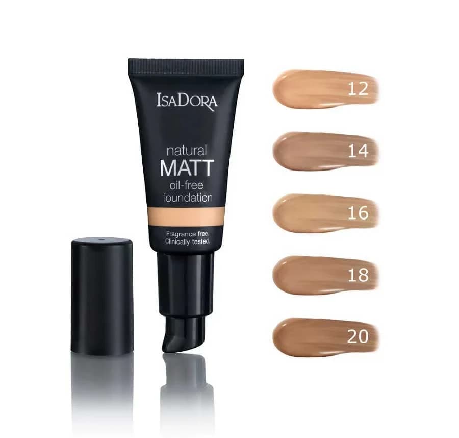 کرم پودر ایزادورا مدل Natural Matt oil free شماره 10-Matt Porcelain — تصویر ۸