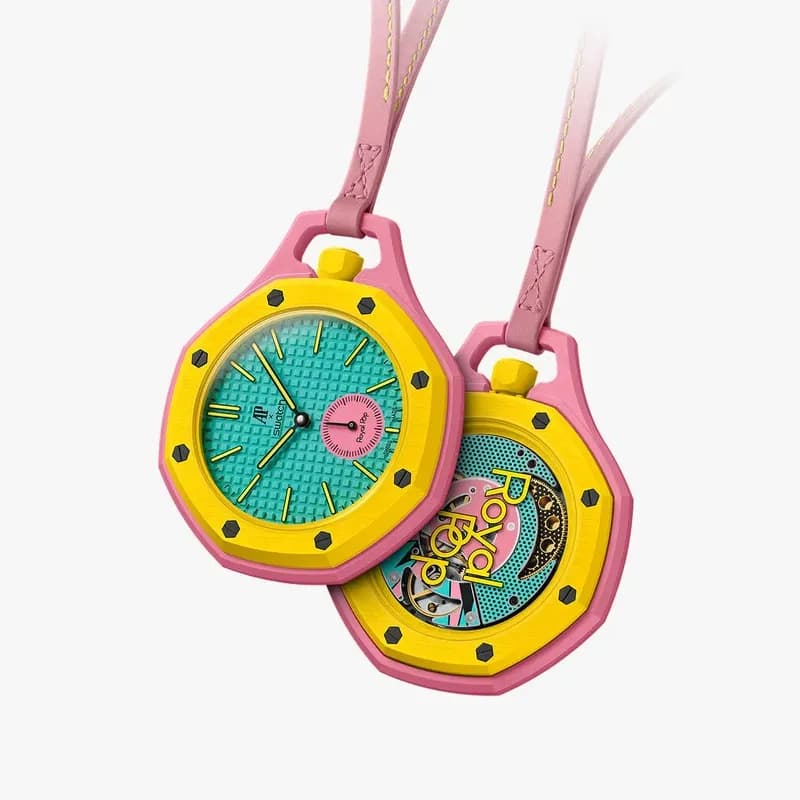 ساعت اودمار پیگه x سواچ AP X SWATCH کالکشن رویال پاپ مدل OTG ROZ — تصویر ۴