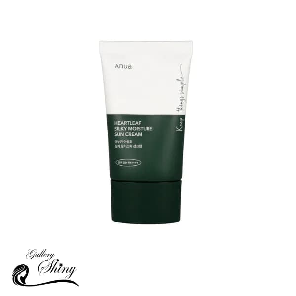 ضد آفتاب مرطوب کننده و تسکین دهنده آنوا ANUA Heartleaf Silky Moisture Sun Cream SPF 50+ PA++++ – حجم 50 میل — تصویر ۵