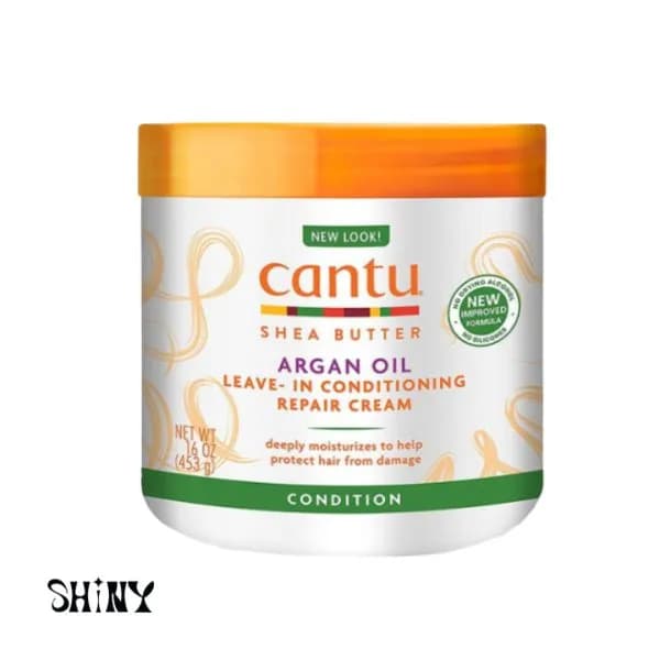 کرم مو ترمیم‌کننده و نرم‌کننده روغن آرگان کنتو Cantu Leave-In Conditioning Repair Cream — تصویر ۴