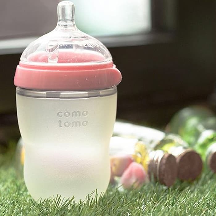 شیشه شیر تمام سیلیکونی 250میل صورتی کوموتومو comotomo — تصویر ۱۱