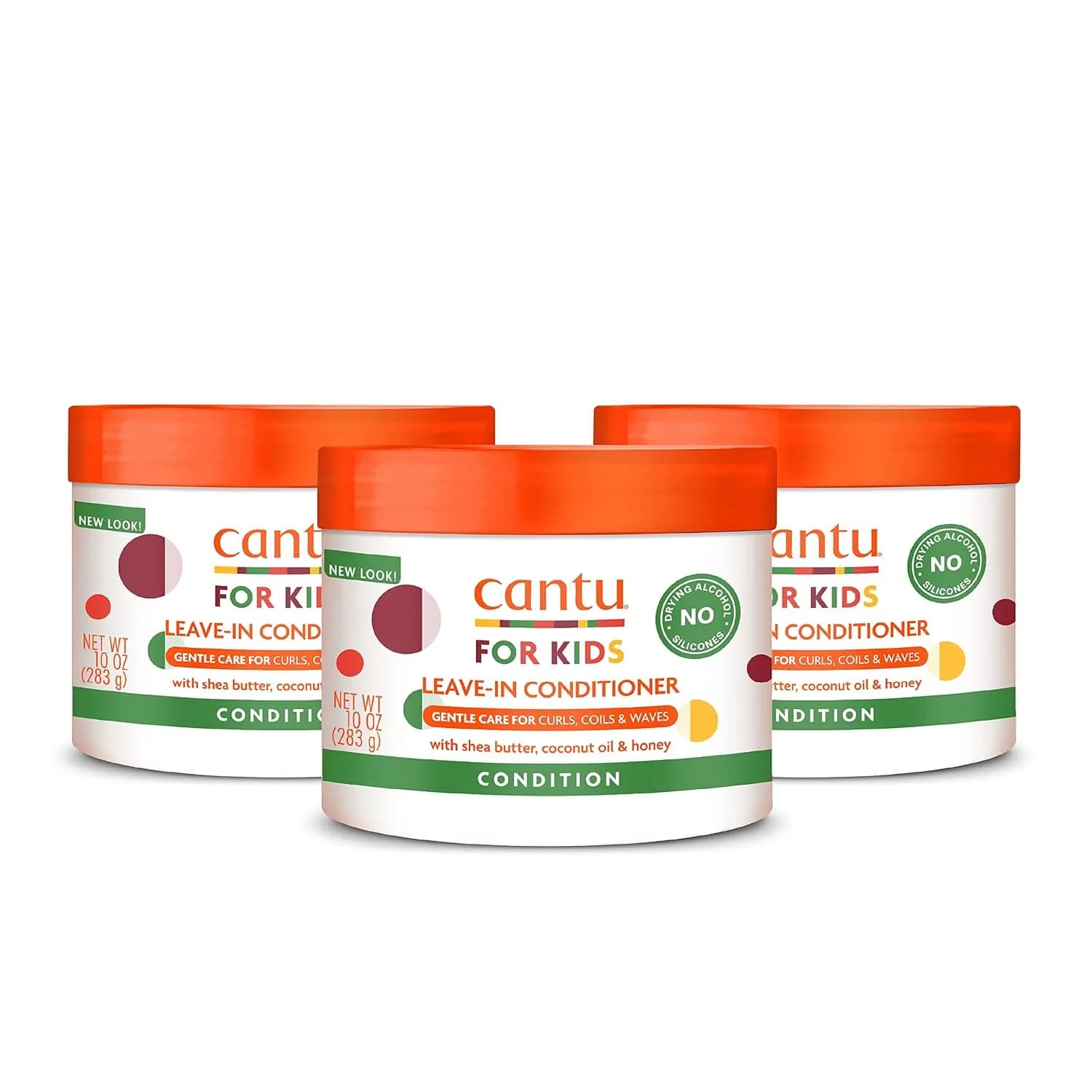 نرم‌کننده بدون آبکشی کودک کانتو Cantu for Kids Leave-In Conditioner حجم 283 گرم