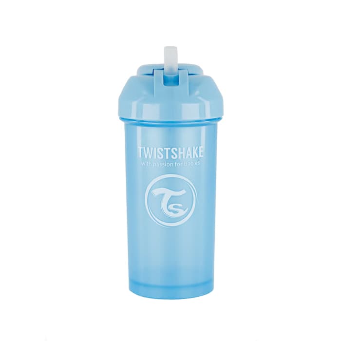 لیوان نی دار 360 میل تویست شیک آبی (صدفی) TWISTSHAKE