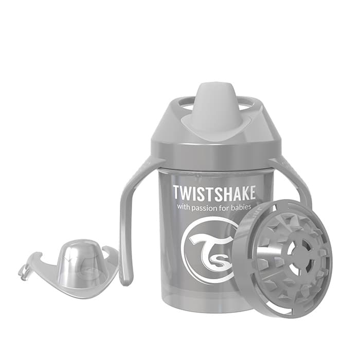 لیوان دسته دار 230 میل تویست شیک طوسی (صدفی) TWISTSHAKE