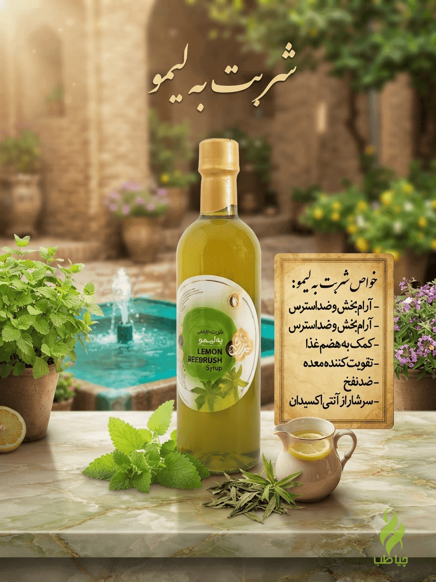شربت گیاهی به لیمو (نمازی)