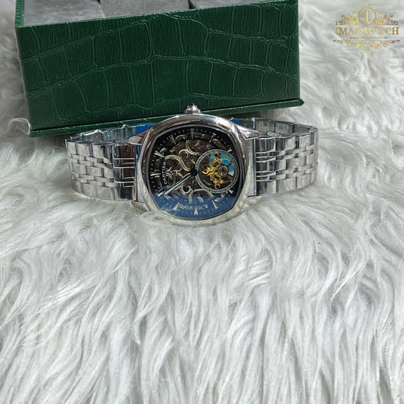 ساعت مچی کارتیر مردانه اتوماتیک سیلور Cartier Automatic CRA82 — تصویر ۸