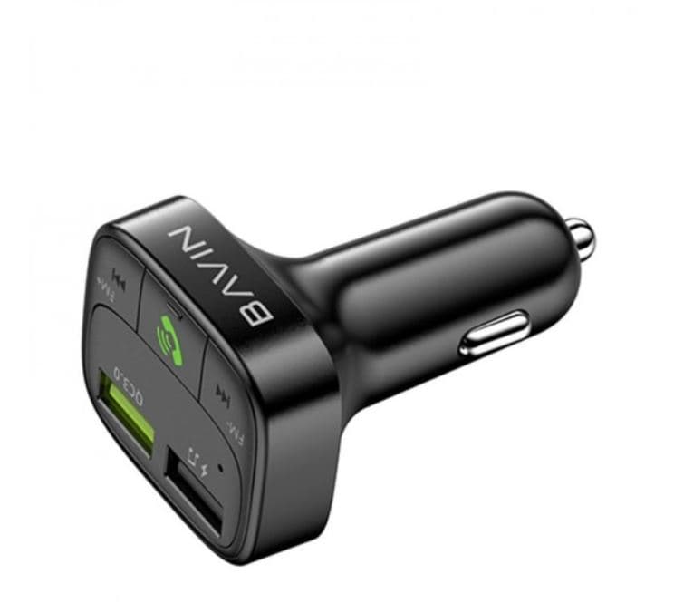 FM پلیر بلوتوث فلش خور + شارژر فندکی دو پورت باوین مدل BM-05 — تصویر ۷