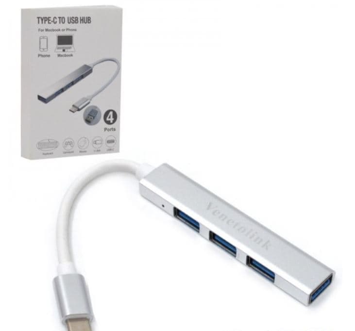 هاب 4 پورت Type-C ونتولینک (Venetolink) مدل 924A — تصویر ۳