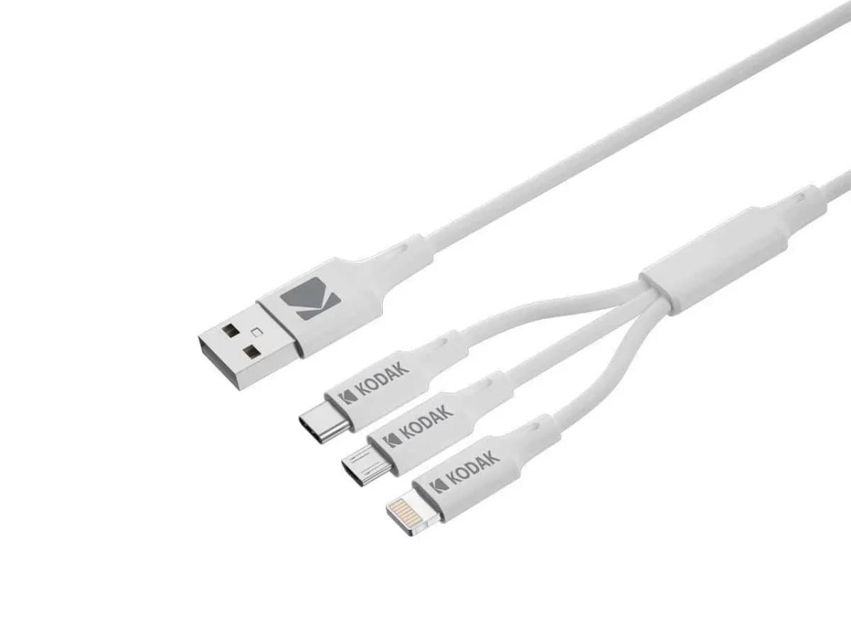 کابل 3 به 1 کداک مدل KODAK White طول 1 متر