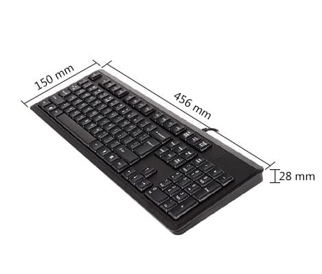 کیبورد سیم دار ایفورتک KR-92-U — تصویر ۳