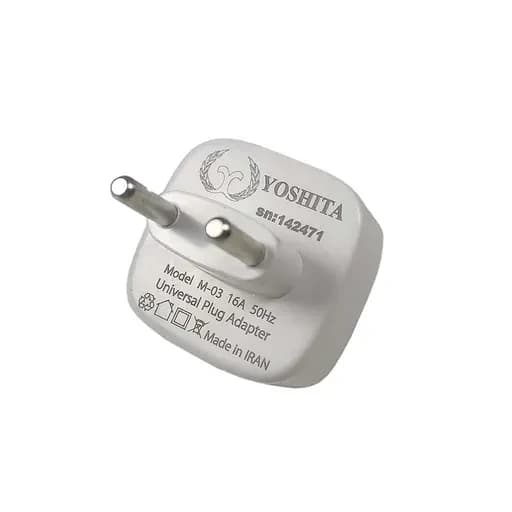 مبدل برق 3 به 2 چراغ دار یوشیتا مدل Yoshita M-03 — تصویر ۷