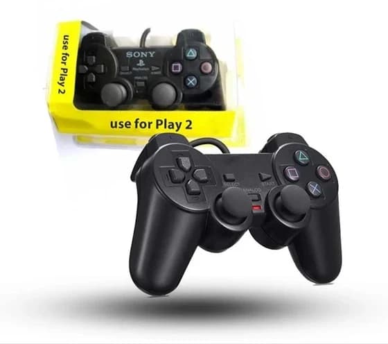 دسته بازی پلی استیشن ۲ مدل DoubleShock2 با سیم پک دار PS2