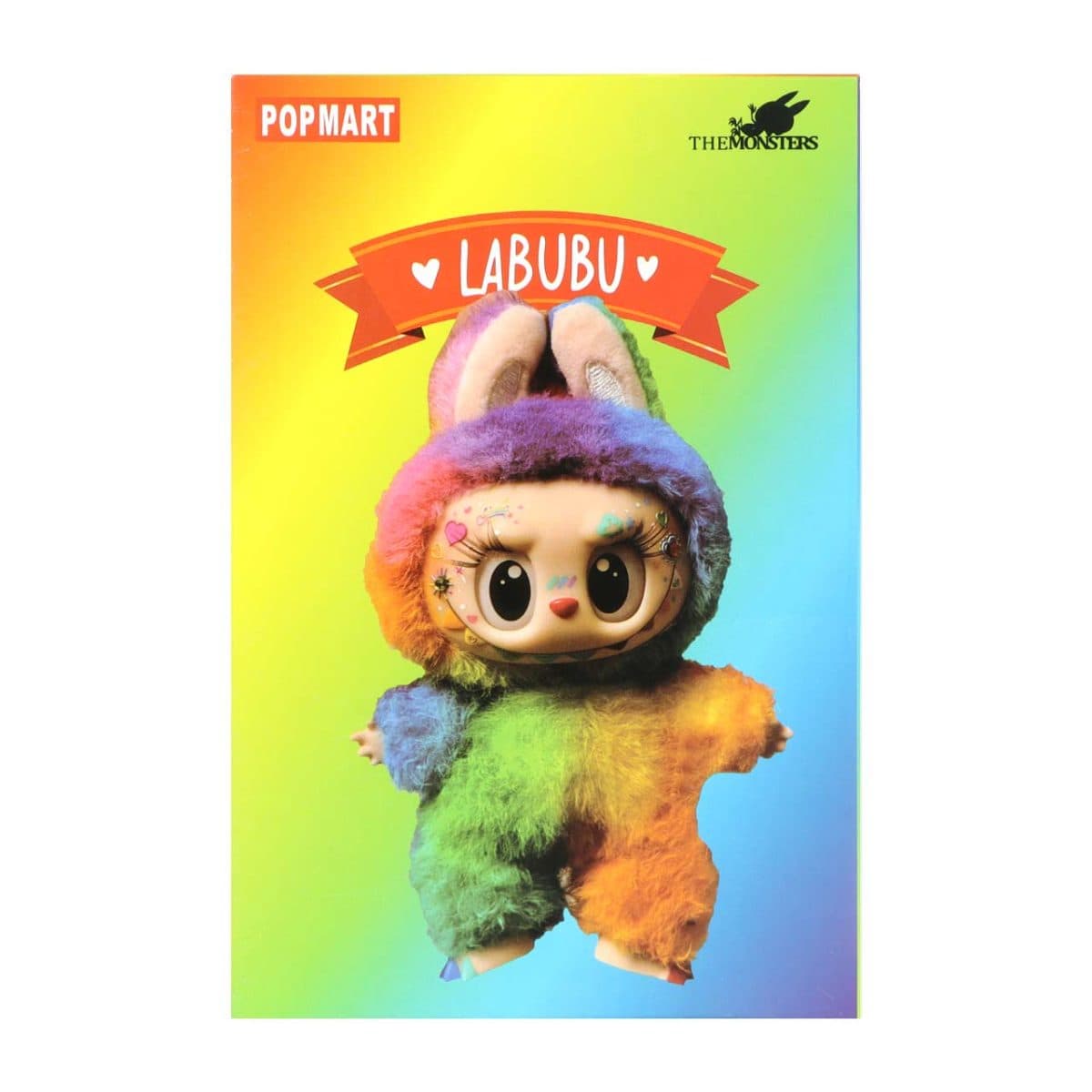عروسک لبوبو اورجینال Labubu رنگین کمان (پک دار)
