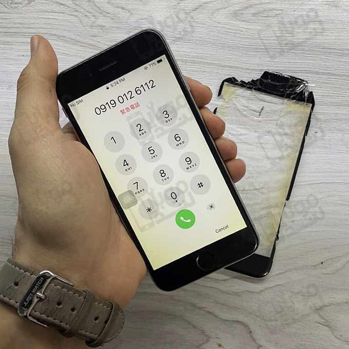 تعویض گلس ال سی دی آیفون 6 | glass apple iphone 6g — تصویر ۵
