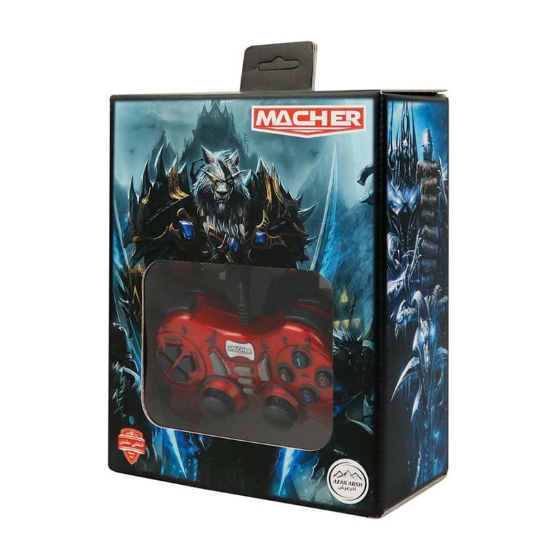 دسته بازی دوبل شوک دار باسیم Macher مدل MR-61 – مشکی — تصویر ۳