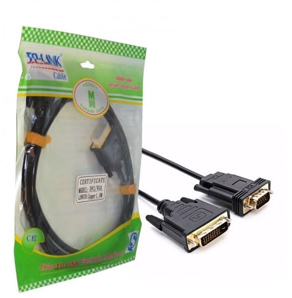کابل تبدیل DVI به VGA مدل تی پی لینک