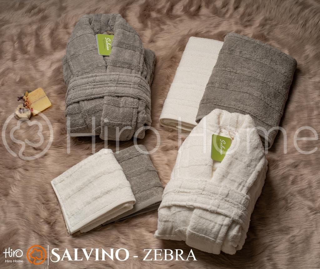 ست حوله عروس و داماد سالوینو طرح زبرا