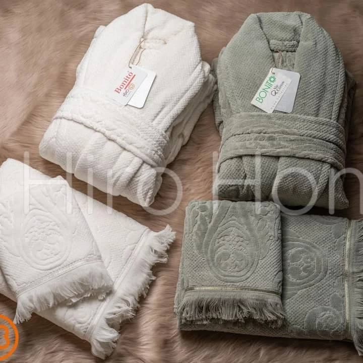 ست حوله عروس و داماد 10 تیکه بونیتو — تصویر ۶