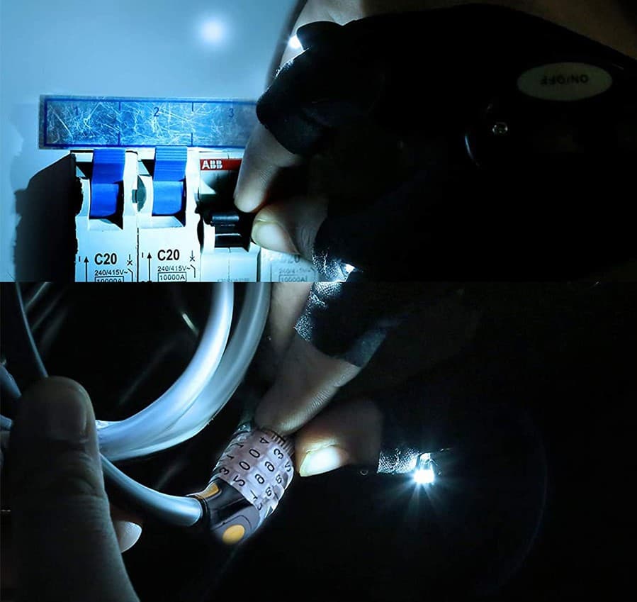 دستکش چراغ دار مدل Glove light — تصویر ۱۲