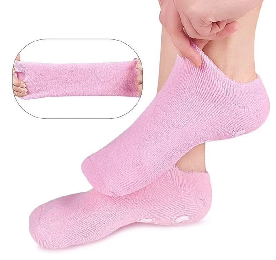 جوراب سیلیکونی ترک پا مدل Spa Gel Socks