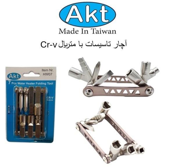آچار تاسیسات سری 7 عددی AKT کد HW07 — تصویر ۸