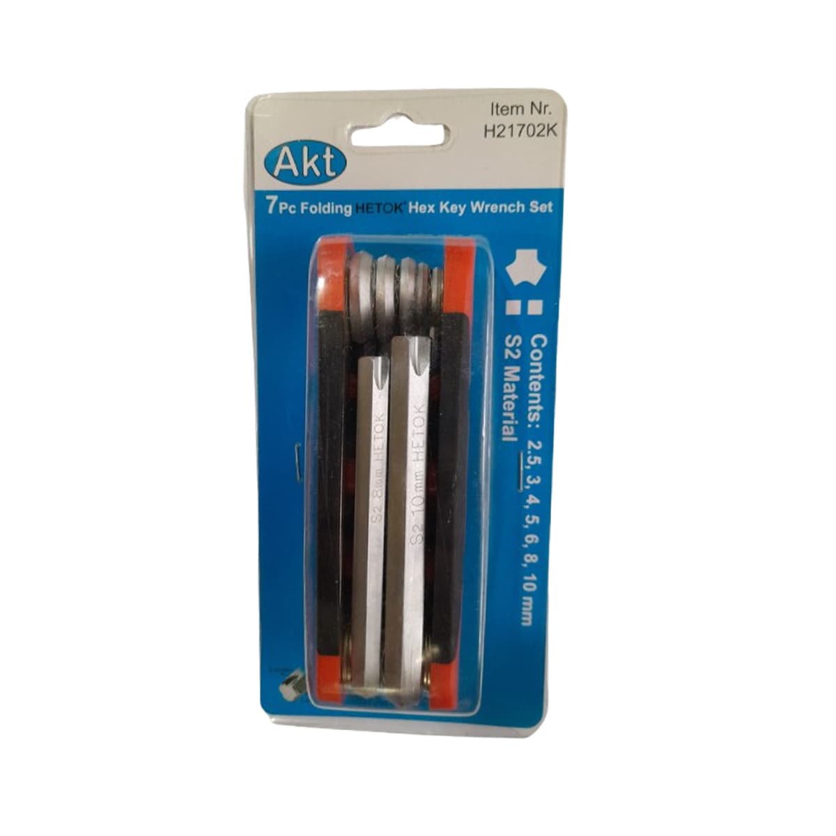 آچار آلن چاقویی (مشتی) HETOK سری 7 عددی AKT کد H21702K