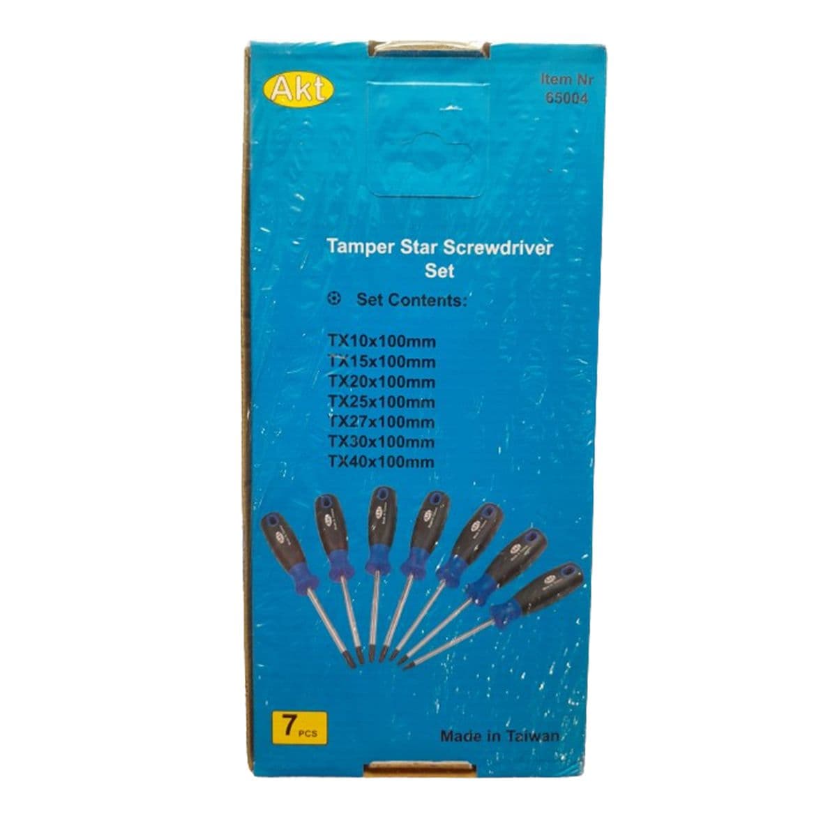 سری پیچ گوشتی ستاره ای سوراخ دار AKT کد 65004 — تصویر ۵