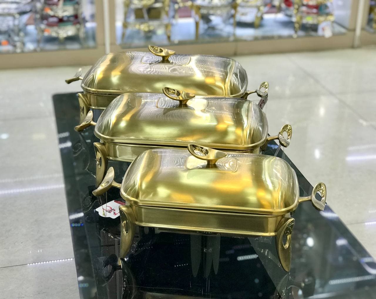 سوفله طلایی مات مستطیل سافینوکس مدل فلیم SFTm-M00