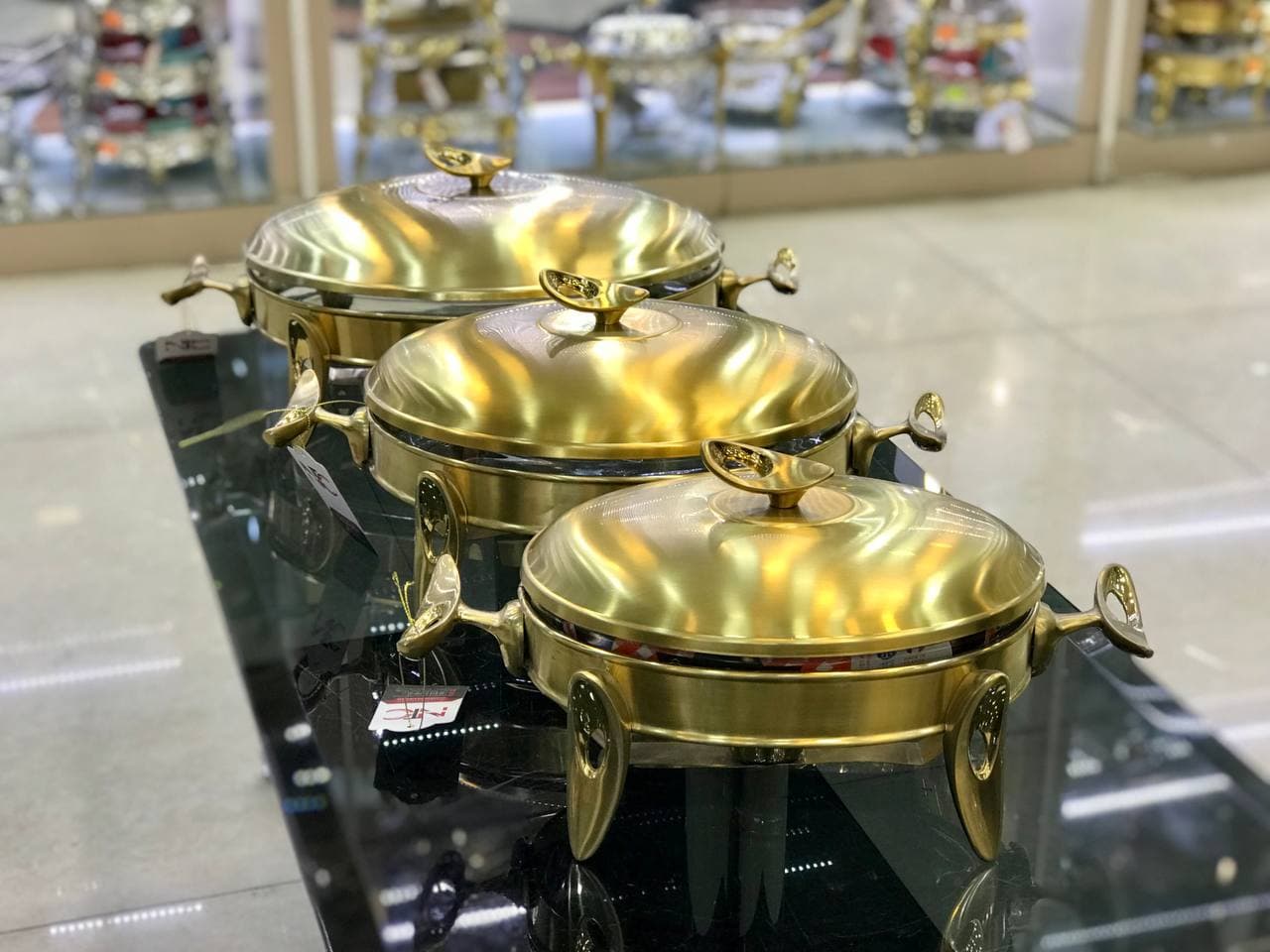 سوفله طلایی مات بیضی سافینوکس مدل فلیم SFTm-B00
