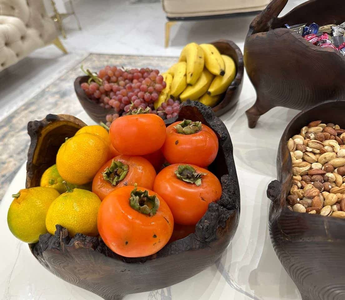 سرویس پذیرایی چوبی روستیک دست ساز 4 تیکه کد J1498 — تصویر ۵