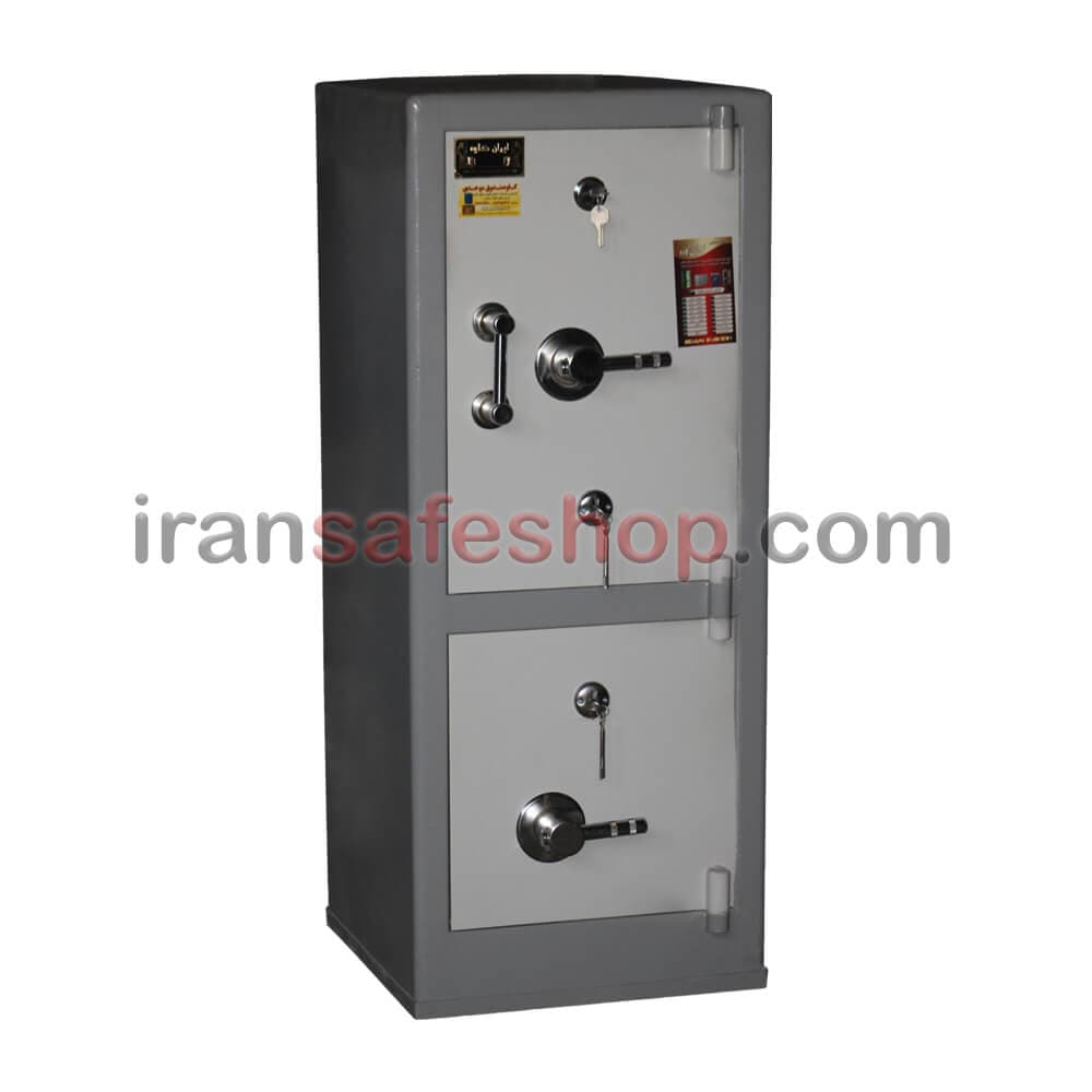 گاوصندوق نسوز ایران کاوه مدل kn1200 KKدو طبقه قفل کلیدی — تصویر ۴