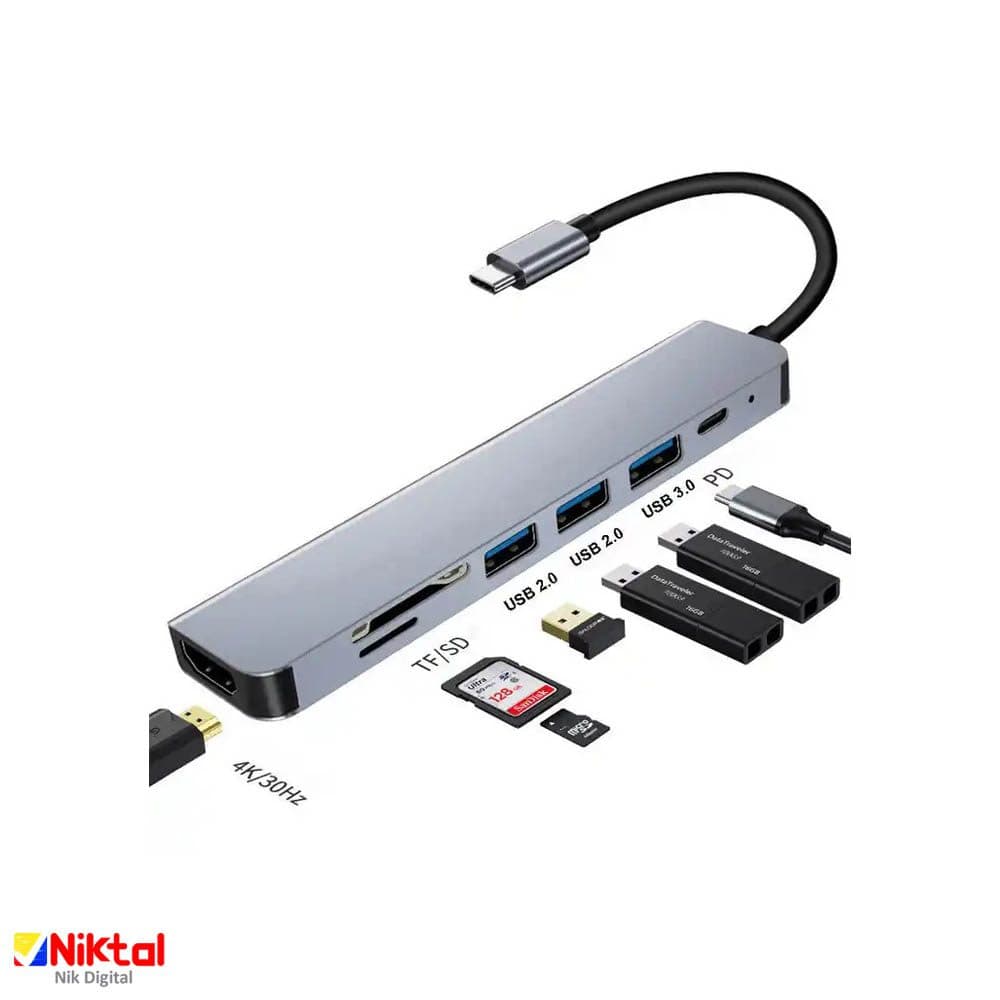 هاب 7 پورت USB 3.0 مدل YG-2120