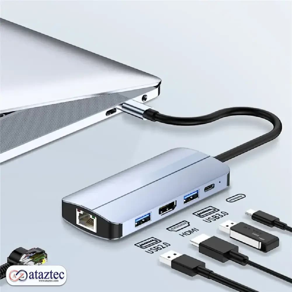 مبدل و هاب 9 پورت USB 1.0/2.0/3.0/RJ45 مدل BYL-2206 — تصویر ۱۰