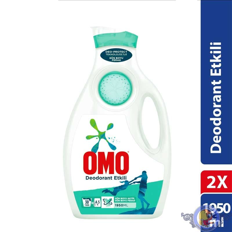 مایع لباسشویی امو OMO Deodorant etkili 1950ml — تصویر ۵