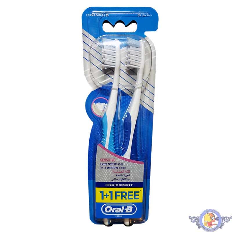 مسواک اورال-بی سری Pro-Expert مدل Sensitive با برس نرم 2 عددی — تصویر ۱۱