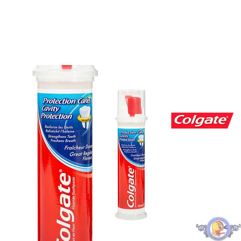 خمیر دندان پمپی کلگیت Colgate Protection Caries — تصویر ۳