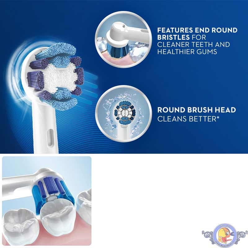 سری یدک مسواک برقی اورال-بی مدل Precision Clean بسته 2 عددی — تصویر ۱۰