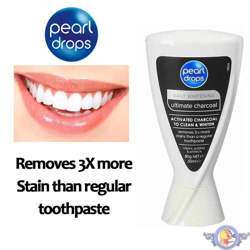 خمیر دندان پیرل دراپس Pearl drops مدل Ultimate Charcoal — تصویر ۸