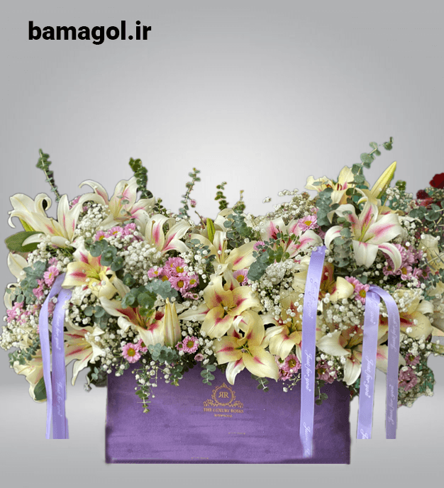 باکس گل روز معلم لیلیوم نیف – کد 1137 — تصویر ۴