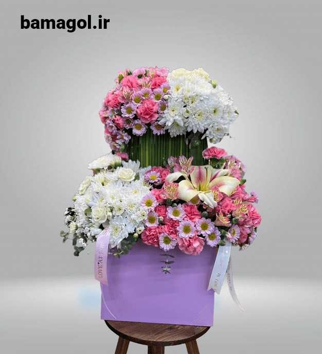 باکس گل تبریک پریناز – کد 1104