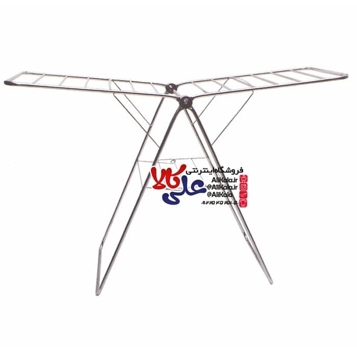 بند رخت فلزی طرح استیل بزرگ کد 01