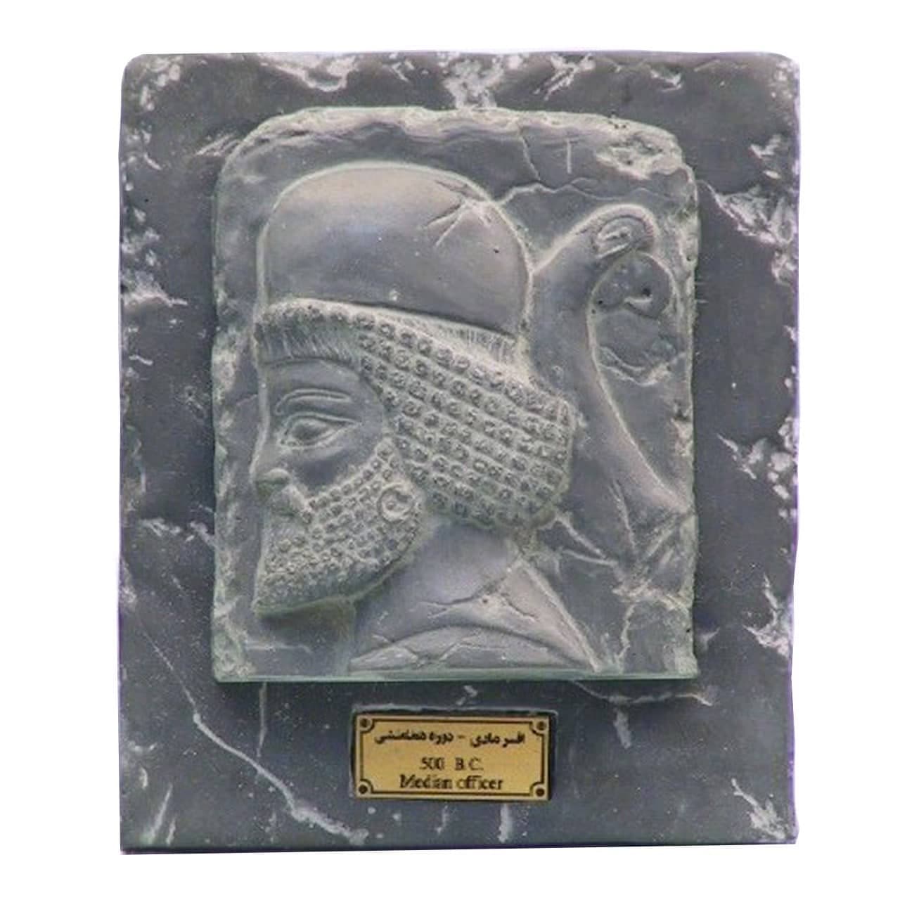مجسمه تابلو سنگی افسر مادی کد MO2660