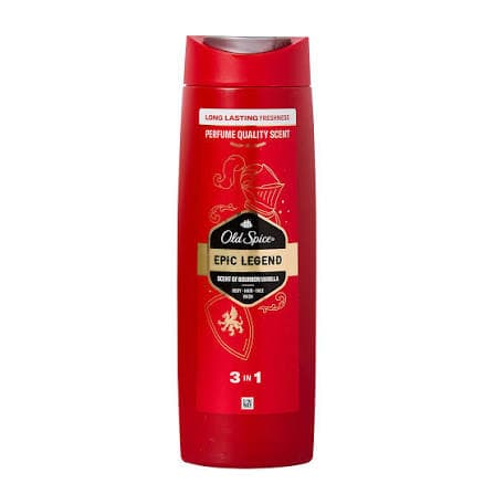 شامپو سه کاره مردانه اولد اسپایس Old Spice سر،صورت و بدن مدل Epic Legend حجم 400 میل — تصویر ۴