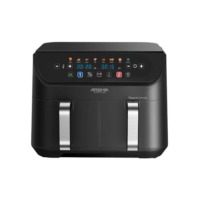 سرخ کن دوقلو بدون روغن عرشیا مدل AF360-3185 — تصویر ۵