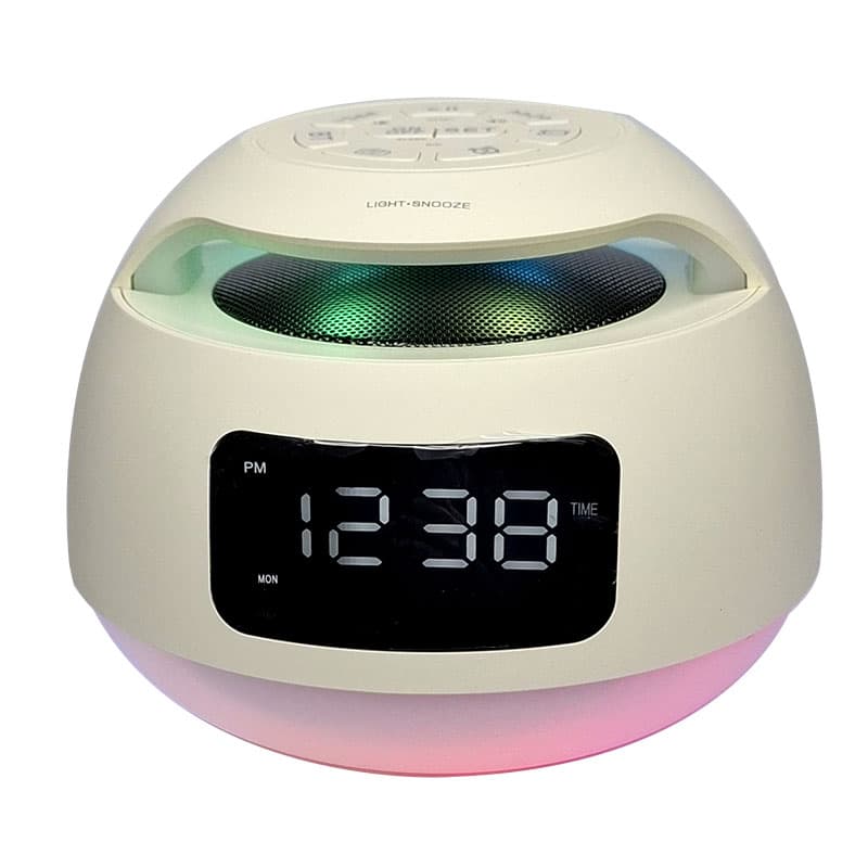 ساعت رومیزی اسپیکردار مدل LED MUSIC CLOCK PT-6809BW — تصویر ۸