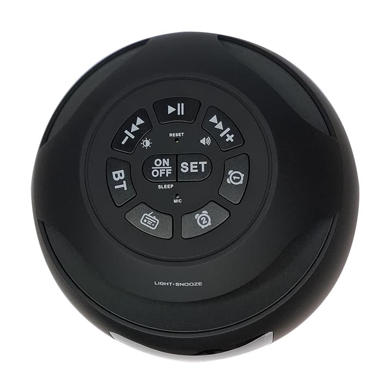 ساعت رومیزی اسپیکردار مدل LED MUSIC CLOCK PT-6809BW — تصویر ۵