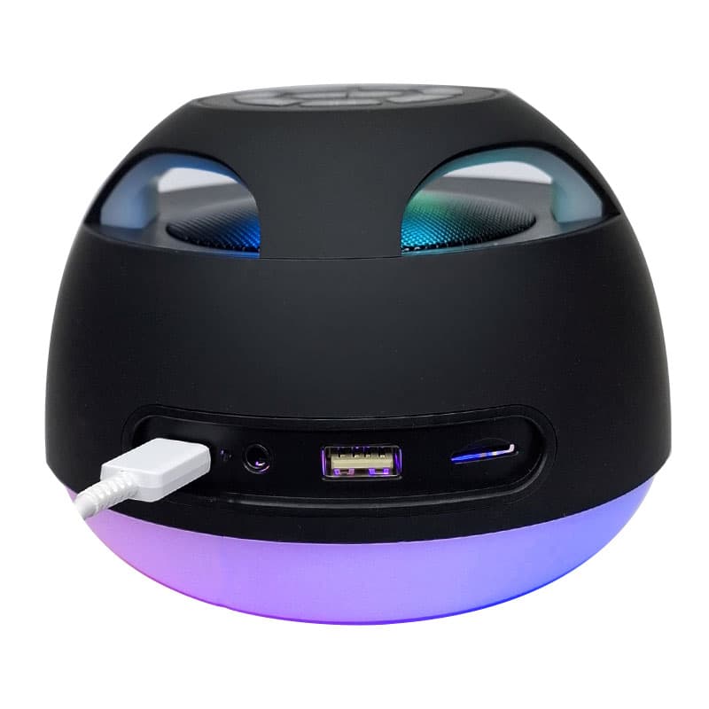 ساعت رومیزی اسپیکردار مدل LED MUSIC CLOCK PT-6809BW — تصویر ۶